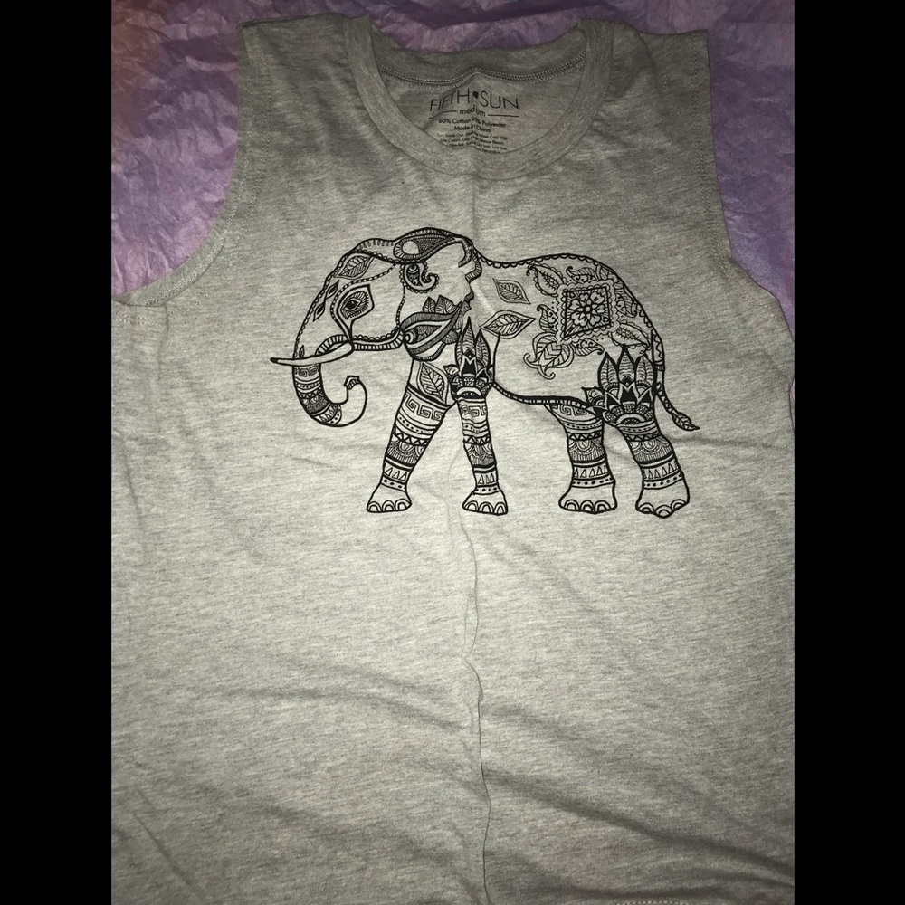 NWOT elephant muscle tank